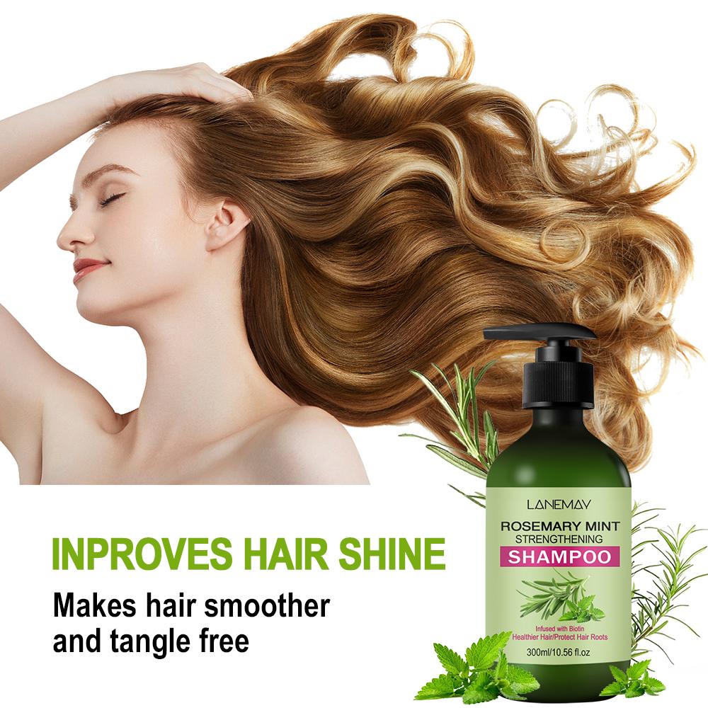 ШАМПУНЬ С РОЗМАРИНОМ И МЯТОЙ - защищает корни волос и питает поврежденные волосы - делает волосы более гладкими и не спутывающимися