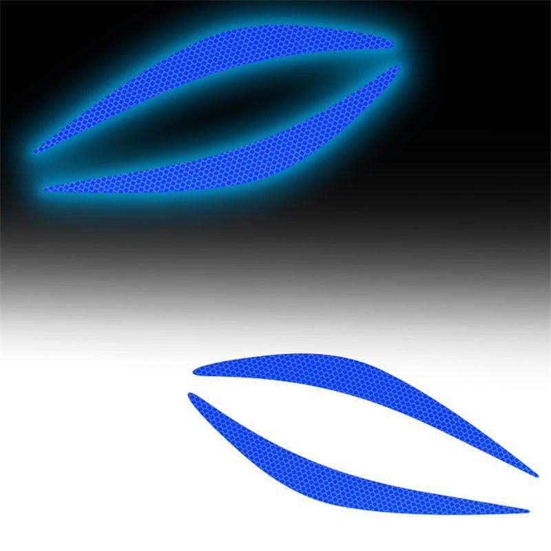 Светоотражающие Водонепроницаемые Наклейки-Брови на Фары - Креативное Украшение Автомобиля