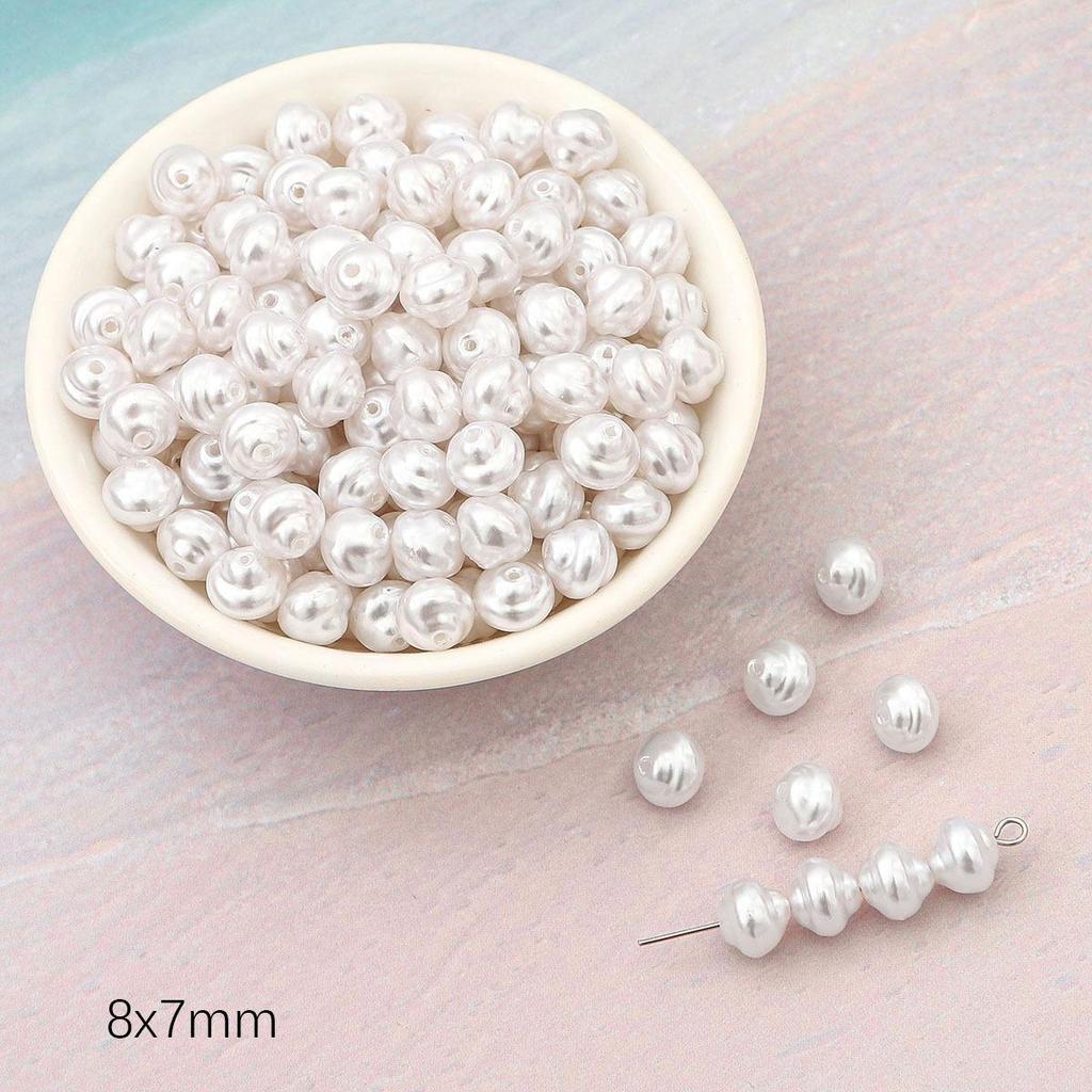 ABS Shaped Bead Jewelry Accessories: DIY Bracelet & Earring Supplies