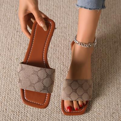Женские тапочки без шнуровки на плоской подошве с ремешком на щиколотке, новая летняя верхняя одежда, уличные сандалии с круглой головкой и открытым носком на толстой подошве, женские большие размеры 43