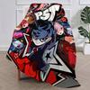 Game Cool 5 Cute Blanket Plush Nap Sofa rug P-Persona for Living Room Warm Office Bedroom Birthday Home Travel Kid Gifts