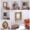Carving 1:6/1:12 Doll House Furniture Pretend Play OB11 Simulation Handle Mirror Gifts