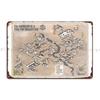 Fighting Fantasy The Warlock Of Firetop Mountain Gamebook Map Metal Signs Vintage Designing Custom Wall Decor Tin Sign Poster