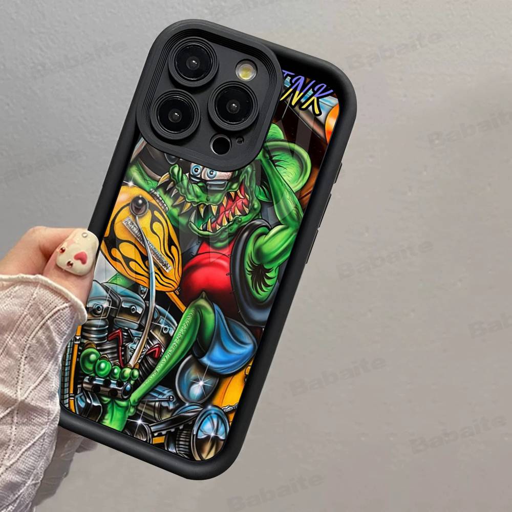 Funny Rat Fink Silicone Phone Case For IPhone 17 Pro Max 16 15 14 13 12 11 Plus 17 Air