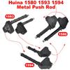 Huina 1580 1593 1594 Metal Push Rod with Gearbox 2S 7.4V for Bucket and Small Arm 1/14 RC Metal Excavator Model Putter Parts