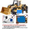 Big RC Truck Bulldozer Dumper Caterpillar Tractor Model Engineering Car Excavator Push Soil Music Lighting Effects Kids