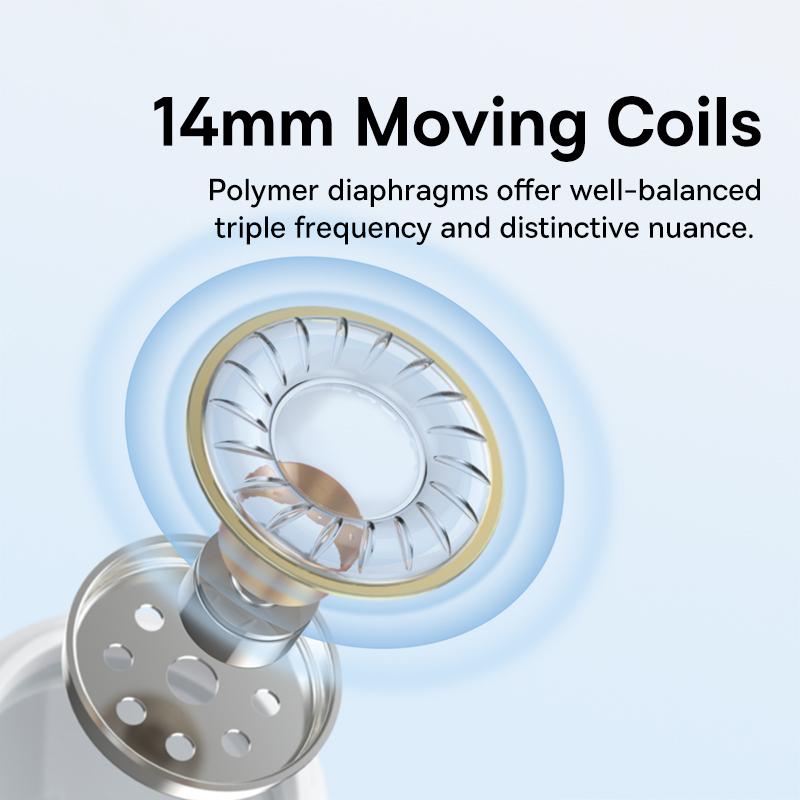 Baseus Encok C17 Wired Earphone Type-C with Mic In-ear Wired Headphones For OPPO VIVO HUAWEI Xiaomi Samsung Cellphone Headsets