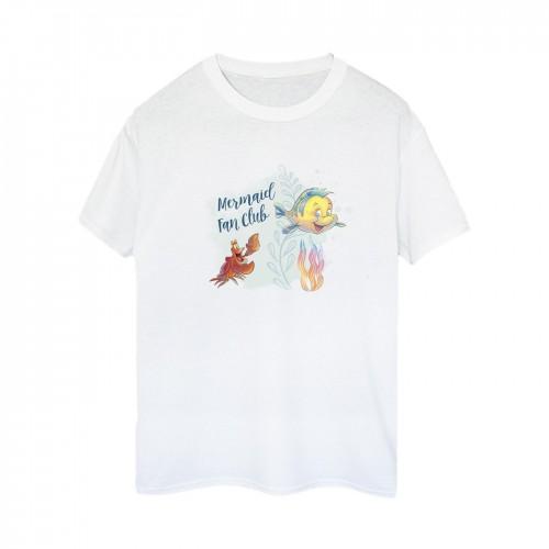 Disney Womens/Ladies The Little Mermaid Club Cotton Boyfriend T-Shirt