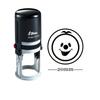 HAPPY SMILEY Round Self Inking Kids Teacher Stamp Personalized Custom Shiny 20mm Mini Rubber