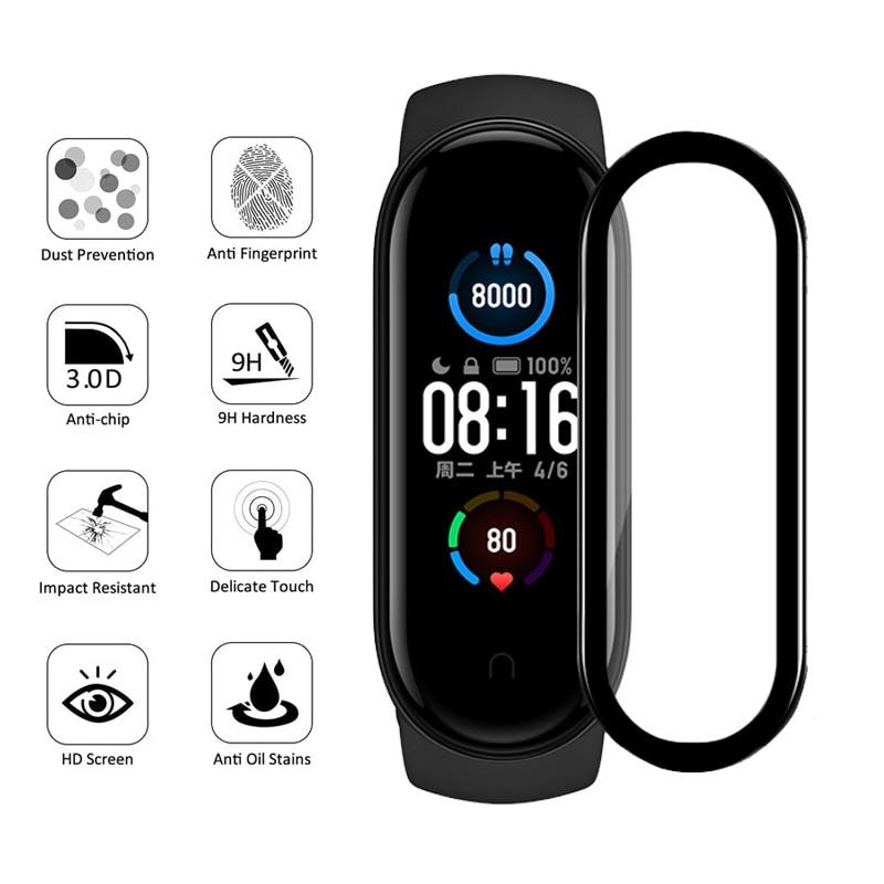 3D стекло для Xiaomi mi Band 5 4 6, мягкая Защитная пленка для экрана на Xiami Mi Band5, Miband5, чехол для Xiomi mi Band 5, пленка