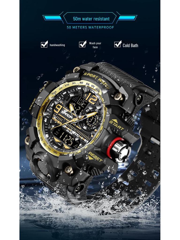 Sanda Korean Trend Multifunctional Luminous Waterproof Watch for Teens & Adults