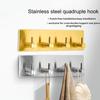 Крючок для хранения ключей из нержавеющей стали Высокая грузоподъемность Устойчивость к коррозии Простая установка