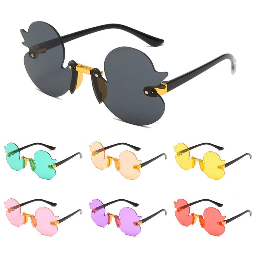 Cartoon Rimless Shades Colorful Party Decorative Glasses Fashion Eyewear  for Kids