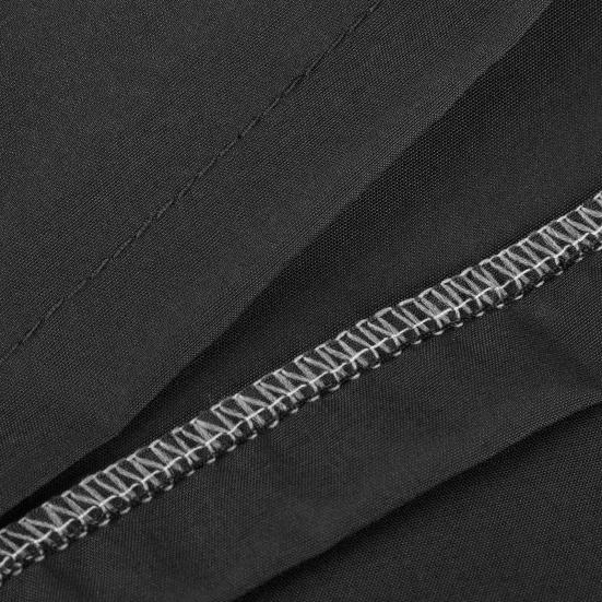 Nurse Uniform Top with 4 Pockets Zipper Half Placket Long Sleeve Side Slit Hem Loose Fit Nurse Scrub Top Workwear