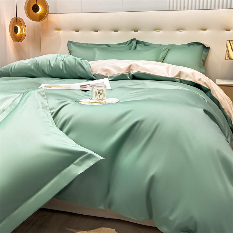 High-end Class A Maternal and Infant Grade Xinjiang Long-staple Cotton 4pcs Set, Pure Cotton Bed Sheet, Cotton Quilt Cover, Bed Hat 3pcs Set