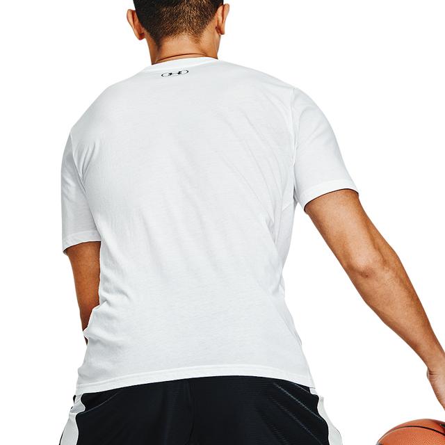 Under Armour Футболка с коротким рукавом и графическим принтом, с круглым вырезом, мужская, белая 1361923-100