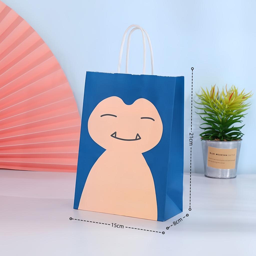 Покемон Подарочные Пакеты Украшение для Вечеринки по Случаю Дня Рождения Пикачу Конфетные Бумажные Пакеты Подарки-Сюрпризы для Детей Мальчиков Подарки Принадлежности для Вечеринки