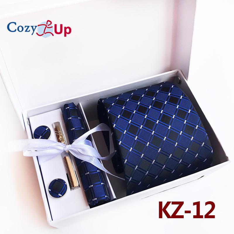 Cozy Up Набор из 6 предметов, мужские галстуки с узором пейсли, включая галстук, квадратный шарф, манжеты, зажим для галстука, подарочная коробка