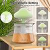 Cloud Rain Humidifier with 7 Colors LED Lights Water Drip Mushroom Mist Diffuser with Remote for