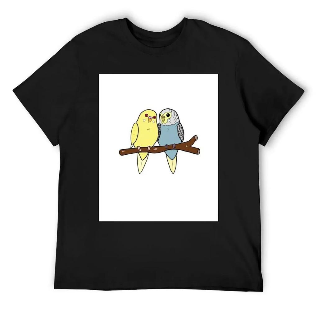 Budgie Buddies T-Shirt Clothing customs anime slim fit t shirts for men