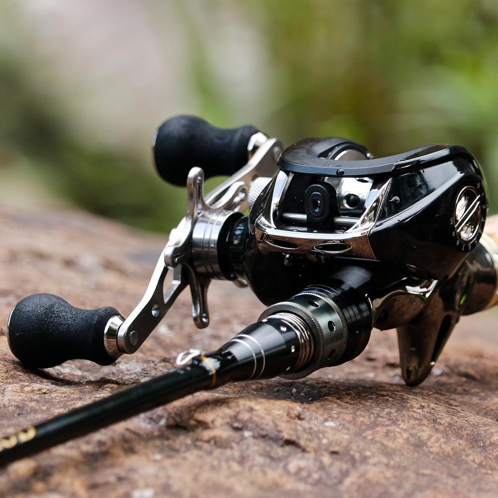 SOUGAYILANG Baitcasting Fishing Reels 17+1BB Metal Travel Fishing Reel Outdoor Fishing Reel Tackle