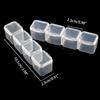 56 Grids Jewelry Box DIY  Drill Box Nail Art Organizer for Rhinestone Bead Storage for Case for Rings Ea