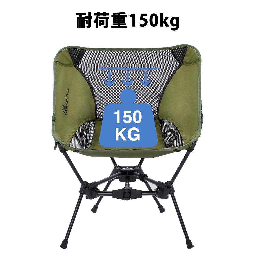 MOON LENCE Outdoor Camping Folding Triangular More Easier To Store and Load Capacity Green Chair, Chair, Chair, Design, Stable, Install, Compact,