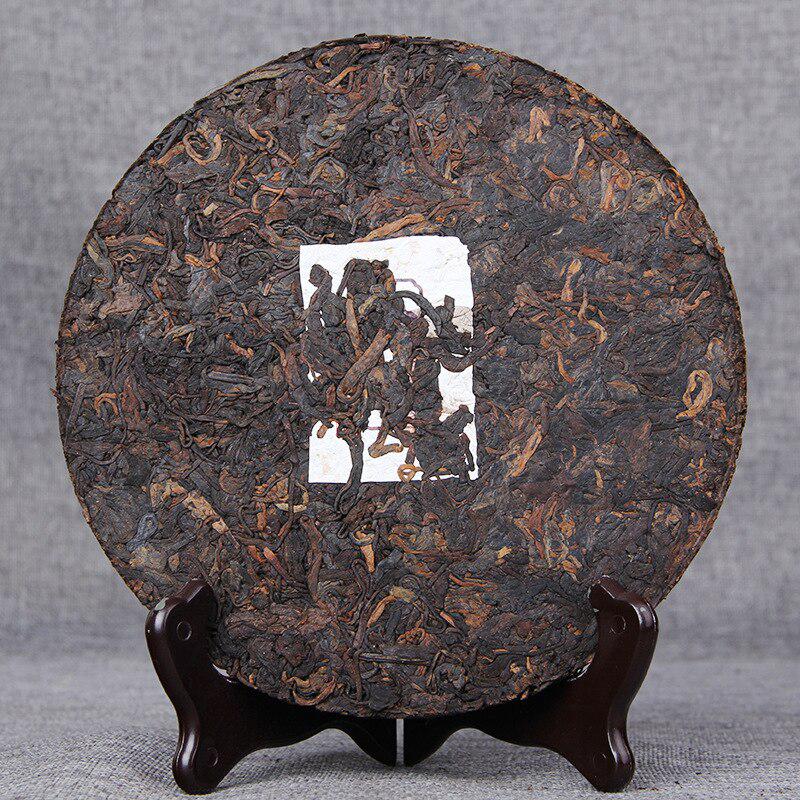 Спелый Юньнань Пуэр Мэнхай весенний чай 2016 года Железный Шу Пуэр Торт из нежных почек ранней весны 188г
