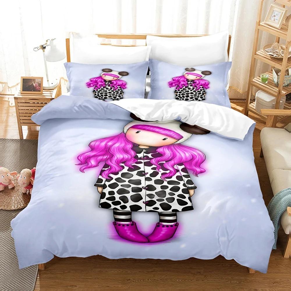 Santoro Gorjuss Комплект пододеяльника Full Queen King Size 3D-печать Аниме-девочка Постельное белье Красивый дизайн