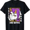 Аниме Готическая Девушка Призрак Темное Пламя Жуткий Дьявол Эмо Ну Готика Футболка