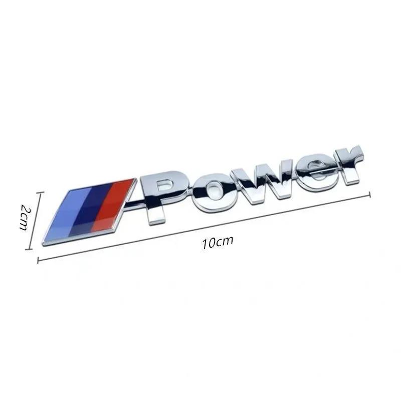 3D ABS M Badge Car Styling Body Rear Trunk Decor Sticker Car Modification Accessorie For BMW M Power Performance M3 M5 X1 X3 X5