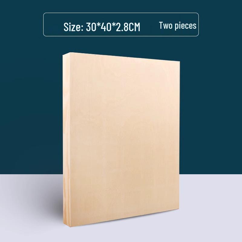 Carbonized Pine Oil Painting Frame Board - Acrylic Powder, No Frame Needed, Retro DIY Solid Wood.