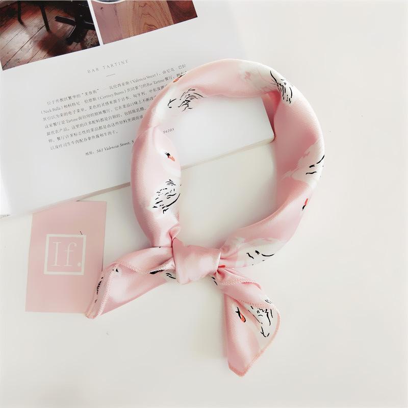 50 Spring/Summer New Small Scarf Small Square Scarf Women'S Professional Decoration Printed Professional Fashion Scarf