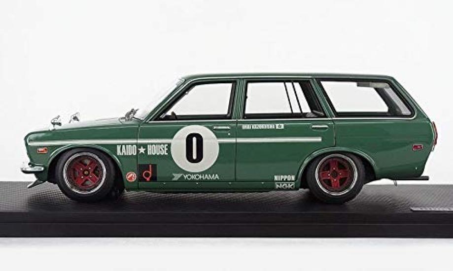 Модель зажигания Datsun Bluebird Универсал Зеленый готовое изделие IG2217 1/18 (510)