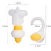 [M&L] Hanging Reverse Pump Refillable Shampoo Bottle Dispenser - No Refills Required, Hanging Shampoo Bottle Dispenser (3, White)