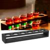 Black Wine Glass Rack 6 Holes Cup Storage Organizer Reusable Cup Holders Stand  Restaurant