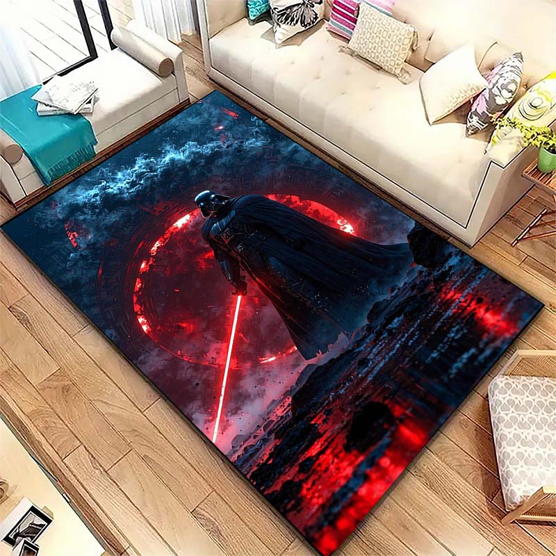 Star Wars Galaxy Printed Rug Non-Slip Floor Mat for Living Room Bedroom Kids Room Home Decor