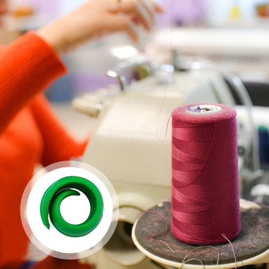 10/100 шт. эластичный скрученный держатель для ниток, многоразовый, с большой прочностью, сохраняет катушку с нитью в чистоте и организованности, швейная и вышивальная машина