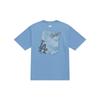 New MLB MONOGRAM Collection Los Angeles Dodgers SS25 T Shirt Unisex Dark Sky Blue 3ATSM1053-07SBD