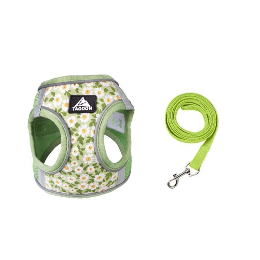 Reflective Dog Leash Set Anti Escape Puppy Harness Cat Accessories Cat Chest Strap  Kitten