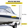 SucceBuy Направляющие для лодочного прицепа 22"/ 40"/ 48"/ 60" Стальной столб для прицепа с 2 шт. Чехлами из ПВХ и Аксессуарами для лодки с Крепежными деталями