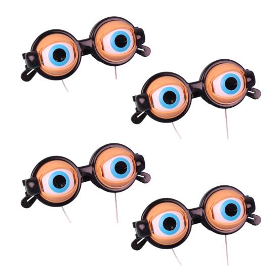 Crazy Eyes Googly Glasses Toy Winking Glasses with Pull-String Blinking Action Fun Novelty Prop for Kids Party Stage Performance