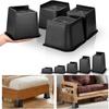 4 Pcs/Set Support Bed Risers Heavy-Duty Bed Lifter Bed Lifts Risers  Couch Sofa Table Chair Leg