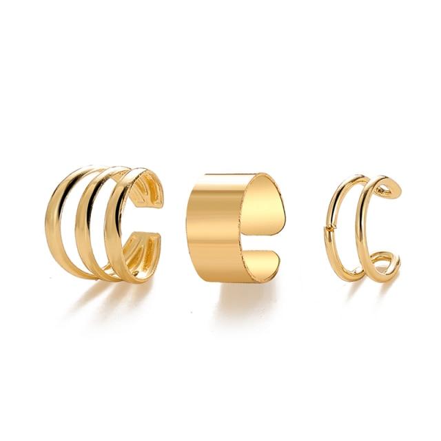 17KM Серьги-клипсы в стиле панк, золотые животные, змея, клипсы для ушей без пирсинга для женщин и мужчин, поддельные пирсинг, манжеты для ушей, модные ювелирные изделия