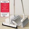 Folding Broom & Dustpan Set with Comb Teeth - Soft Bristle, Rotating Sweeper