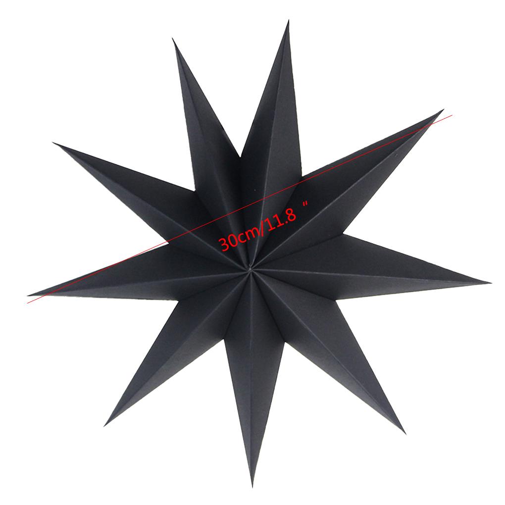 Девятиугольная звезда своими руками сложенная подвесная бумажная звезда рождество свадьба день рождения украшение окна дома