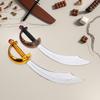 LIFKOME Pirate Knife Toy, Set of 2, Cosplay Goods, Pirate Sword, Costume, Pirate Sword, Plastic, Halloween Party Knife, Pirate Sword Prop