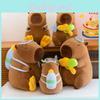 Water Shooter Capybara Plush Backpack Pajama Toy For Kids And Collectors