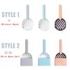 Cat Litter Scoop Plastic Cat Litter Shovel With Base Self Cleaning Cat Litter Box Shovel Kitten Toilet Clean Tools Cat Supplies