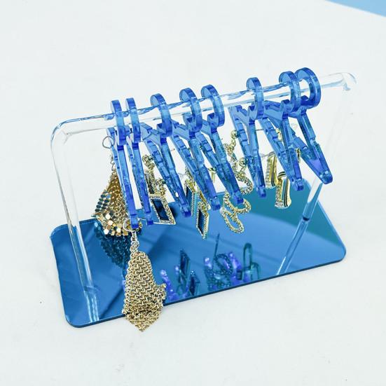 Подставка для сережек в форме лошади из ткани с несколькими отверстиями Акриловая вешалка для одежды Дисплей для хранения сережек Товары для дома